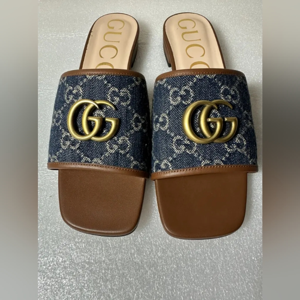 Gucci denim sandals